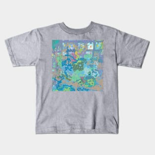 Underground Tunnels mixed media, photography, digital, fabric, paint Kids T-Shirt